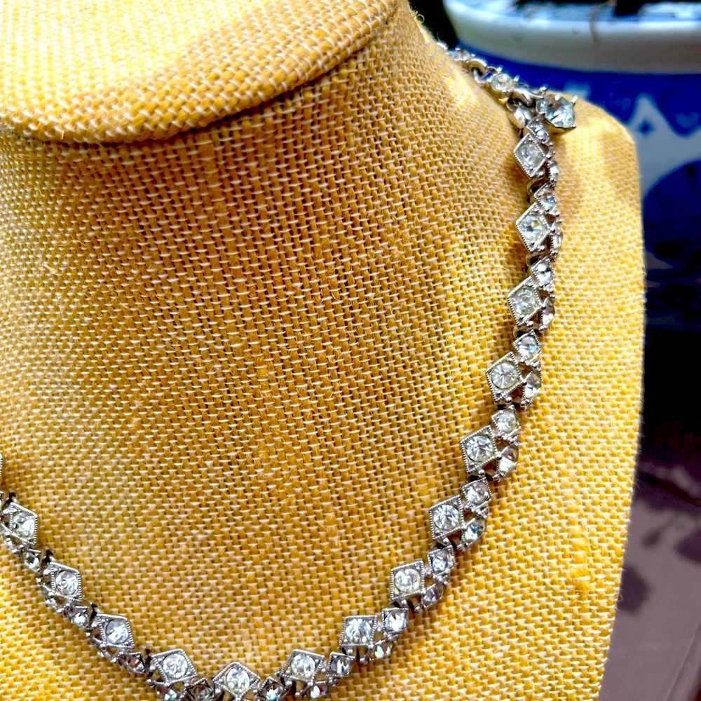 Bogoff Pristine Vnt Brilliant Rhinestone Choker.